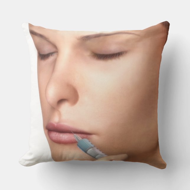 Botox Injections Throw Pillow (Front)