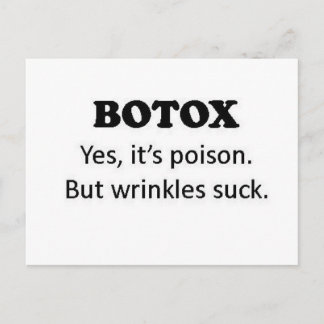 Botox Poison Postcard