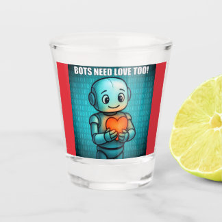 Bots Need Love Too - Shot Glass