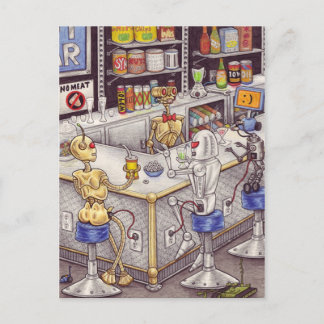 Bots' Nite Off postcard