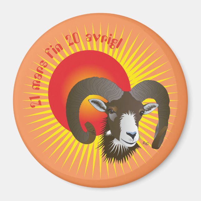 Botsch 21 mars fin 20 avrigl Magnet (Front)