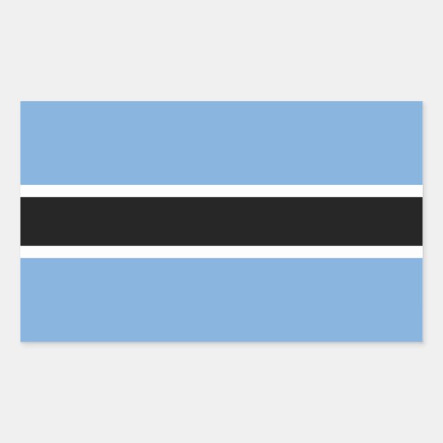 Botswana Adhesive Flag Sticker (Front)