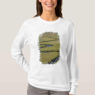 Botswana, Africa. Arial view Okavango river. T-Shirt