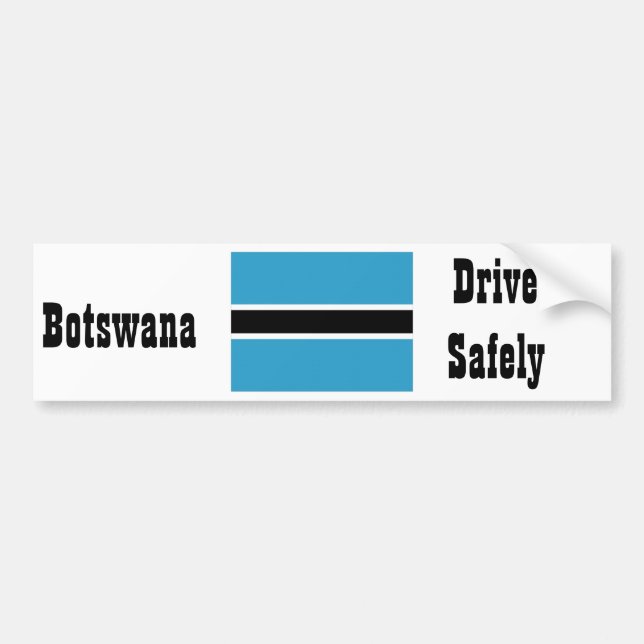 Botswana Bumper Sticker (Front)