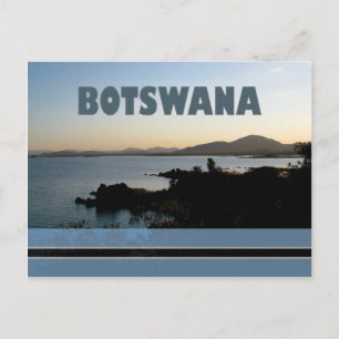 Botswana - Carte postale du barrage de Gaborone.