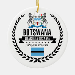 Botswana Ceramic Ornament