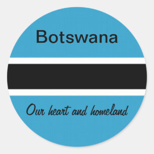 Botswana Classic Round Sticker
