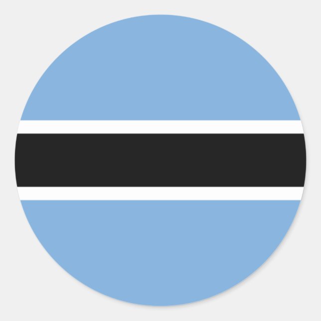 botswana classic round sticker (Front)