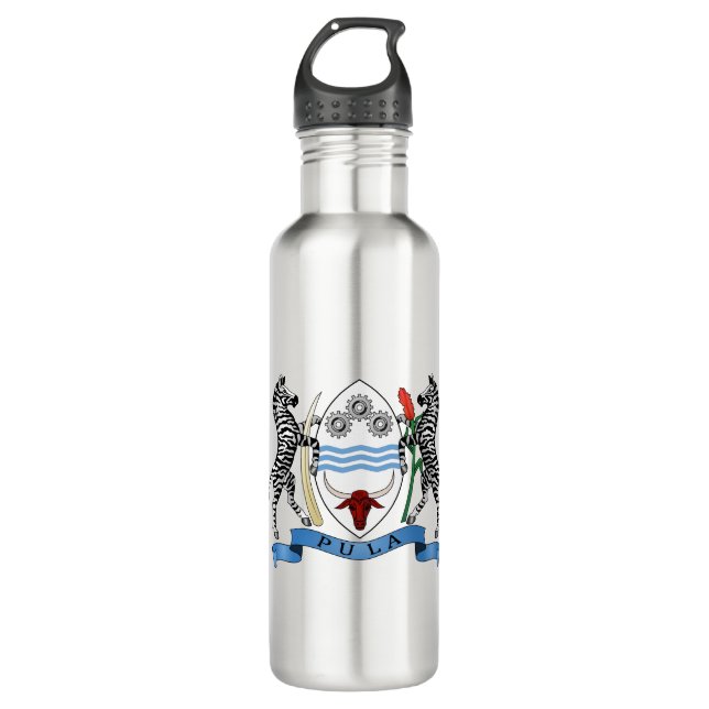 Botswana Coat of Arms 710 Ml Water Bottle (Front)