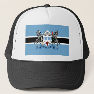 Botswana Coat of Arms/ Flag Trucker Hat