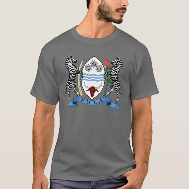 Botswana Coat of Arms T-Shirt (Front)