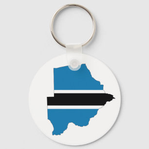 botswana country flag map shape silhouette symbol keychain