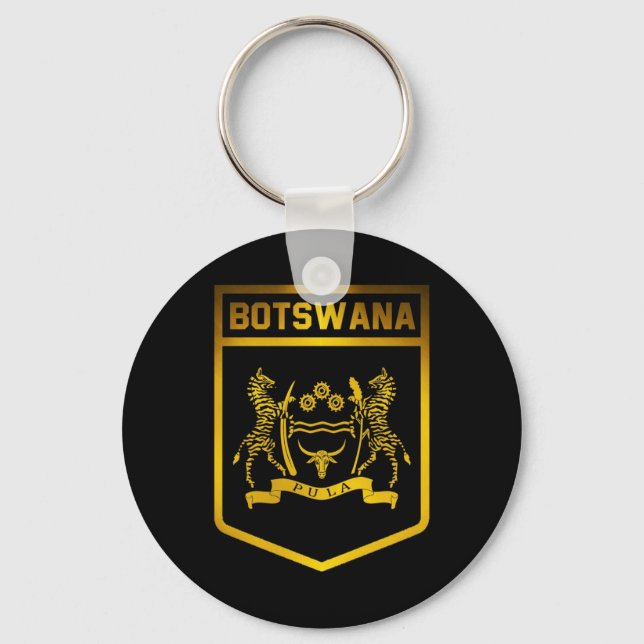 Botswana Emblem Keychain (Front)