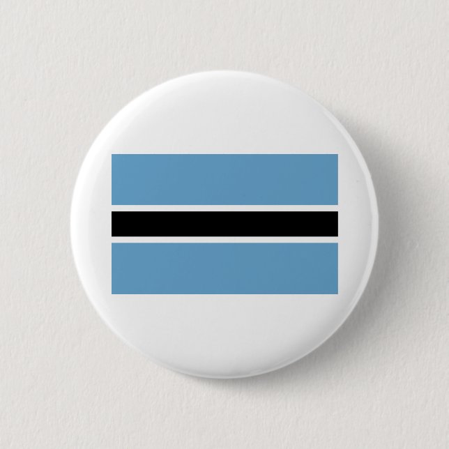 Botswana Flag 2 Inch Round Button (Front)