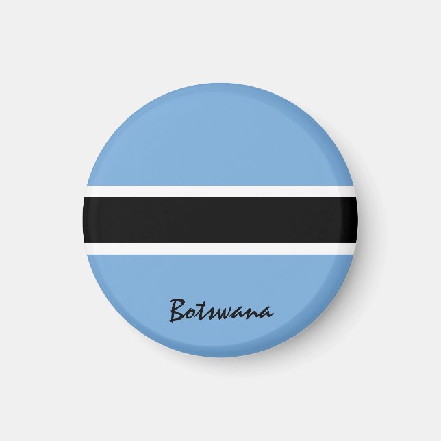 Botswana flag & African - travel/sports fans Magnet (Front)