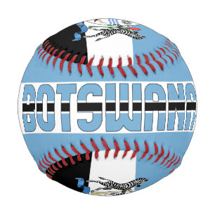 Botswana Flag and Coat of Arms Patriotic Baseball
