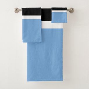 Botswana flag bath towel set