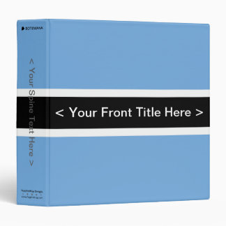 Botswana Flag Binder