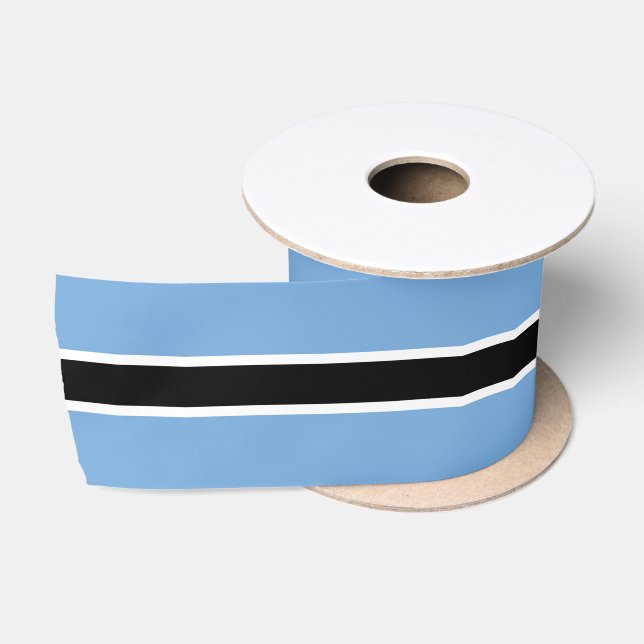 Botswana Flag & Botswana travel, holiday/sports Satin Ribbon (Spool)