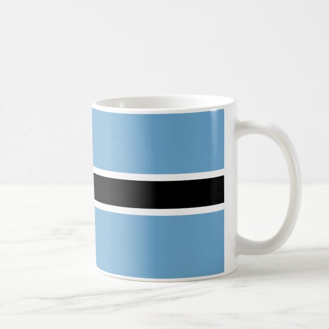  Botswana Flag Ceramic Mug (Right)