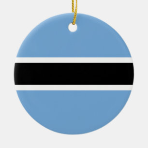 Botswana Flag Ceramic Ornament