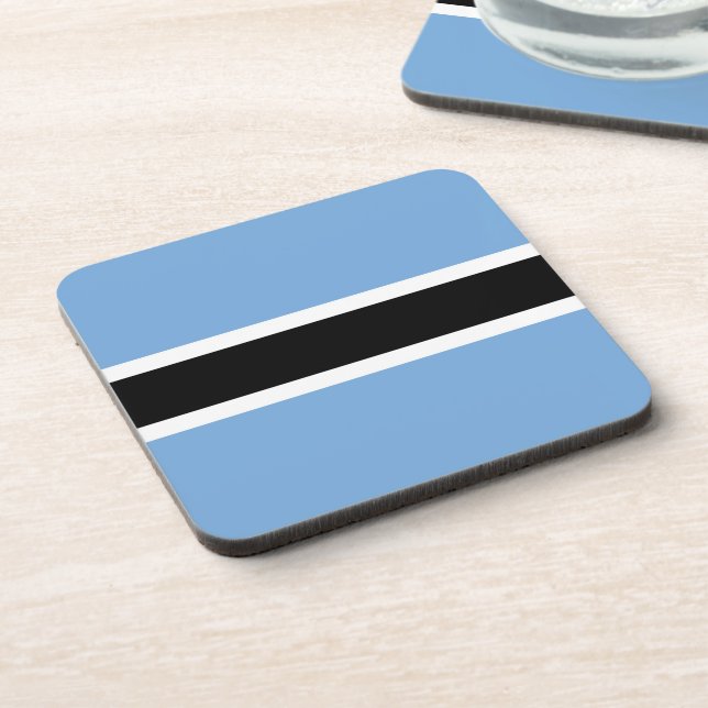 Botswana flag coaster (Left Side)