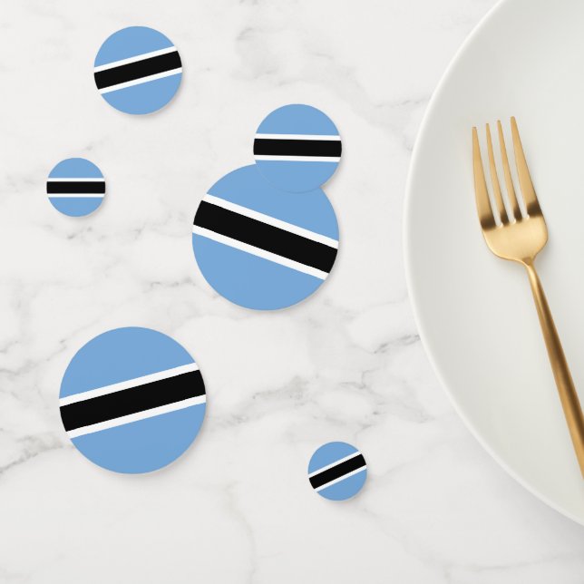 Botswana flag confetti (Group)