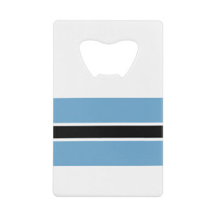 Botswana Flag Credit Card Bottle Opener
