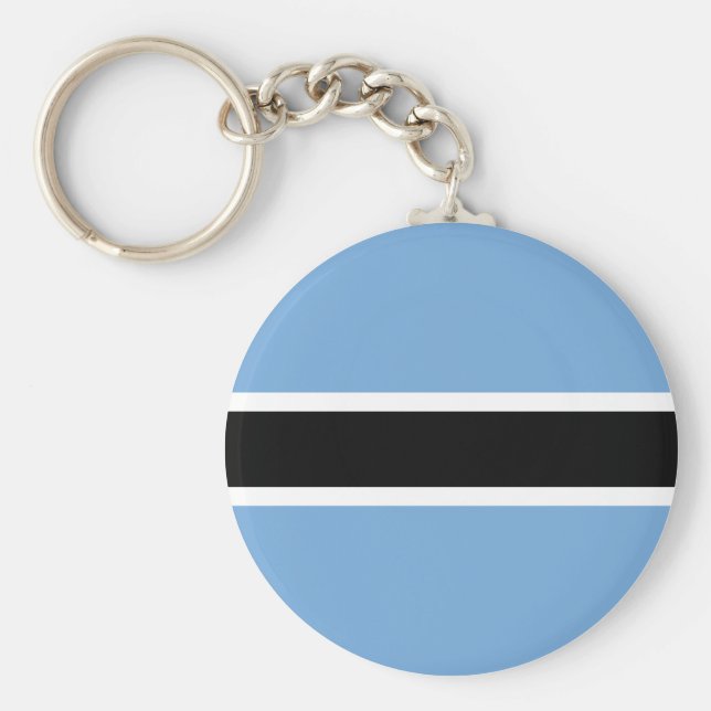 Botswana Flag Keychain (Front)