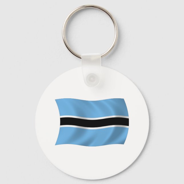 Botswana Flag Keychain (Front)