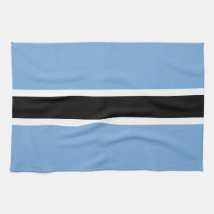 Botswana flag kitchen towel