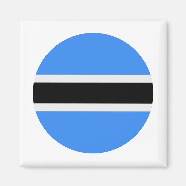 Botswana Flag Magnet (Front)