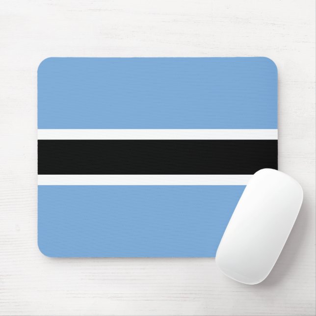 Botswana flag mouse pad (With Mouse)