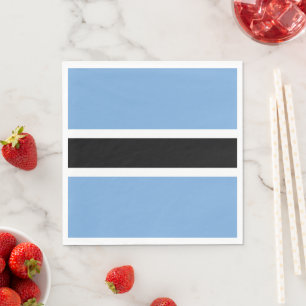 Botswana flag napkin