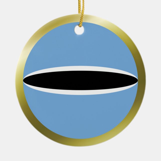 Botswana Flag Ornament (Front)