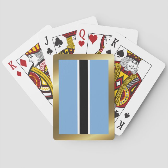 Botswana Flag Playing Cards (Back)