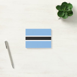 Botswana flag post-it notes