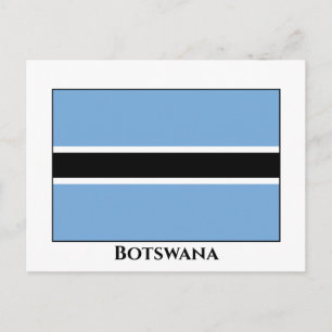 Botswana Flag Postcard