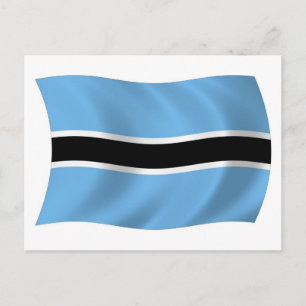 Botswana Flag Postcard