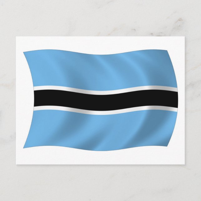 Botswana Flag Postcard (Front)