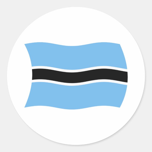 Botswana Flag Sticker (Front)