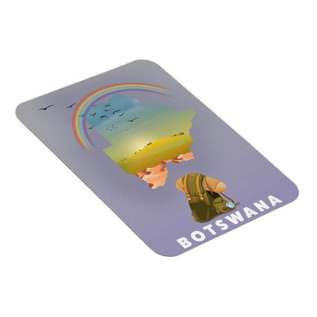 Botswana map magnet (Right Side)