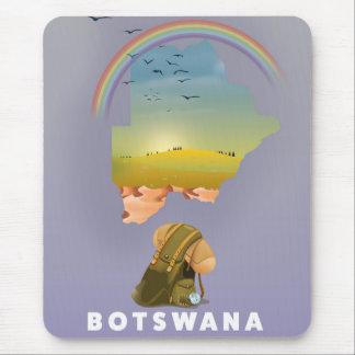 Botswana map mouse pad