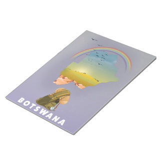 Botswana map notepad