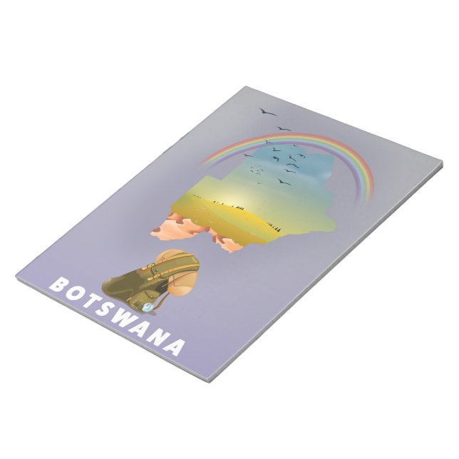 Botswana map notepad (Angled)