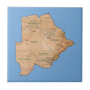 Botswana Map Tile