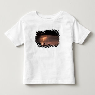 Botswana, Moremi Game Reserve, Lightning fills Toddler T-shirt