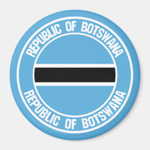 Botswana Round Emblem Magnet