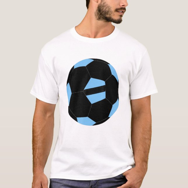 Botswana Soccer Ball Motswana Flag Jersey Pride T-Shirt (Front)