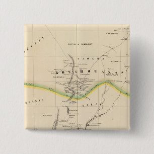 Botswana, South Africa 51 2 Inch Square Button